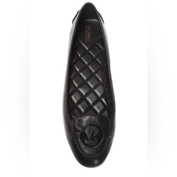Michael Kors Black Elegant Lillie Ballerina Mocasines Flats Size 7.5 - Picture 1 of 8